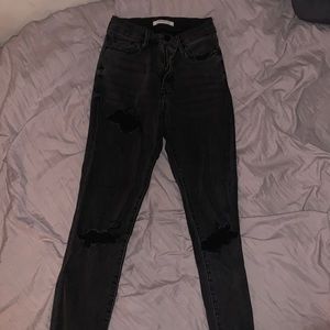 pacsun skinny jeans with rips on knees